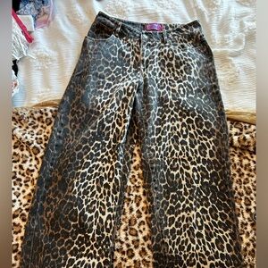 Edikted leopard jeans